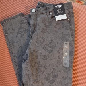 Simply Vera Wang Skinny Floral Jean